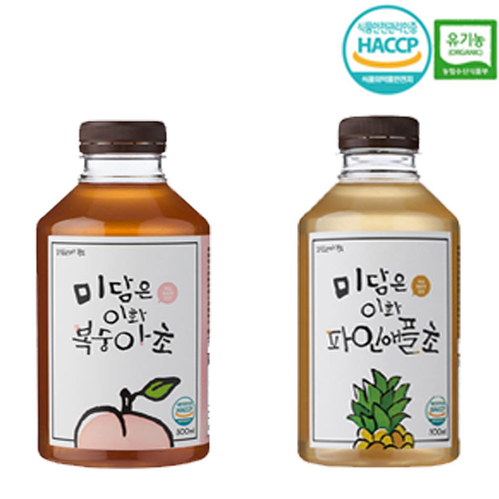 미담은 이화초 복숭아+파인+보틀 (500ml*2)