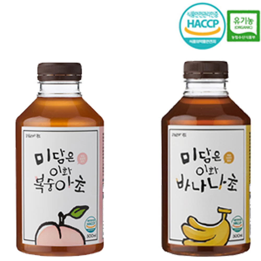 미담은 이화초 복숭아+바나나+보틀 (500ml*2)