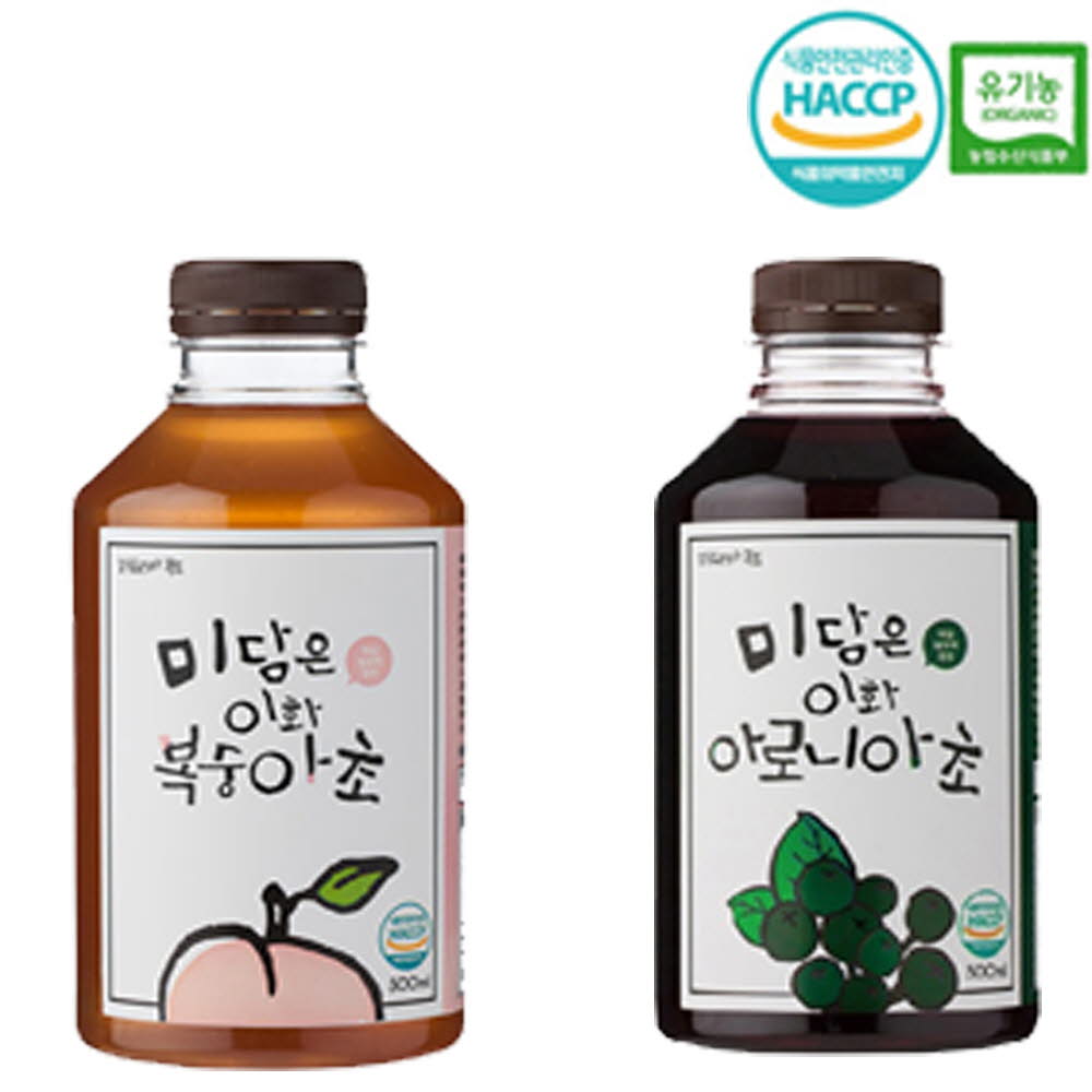 미담은 이화초 복숭아+아로니아+보틀 (500ml*2)