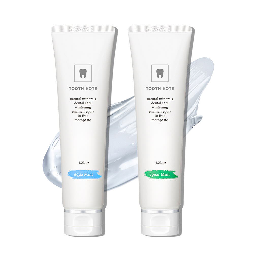 투스노트 자연유래 미백치약 2종세트