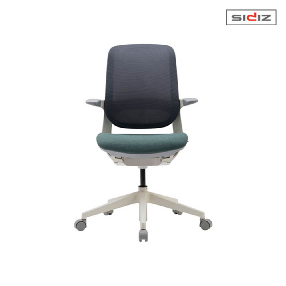 시디즈 T25 메쉬 회전형 의자 등판그레이, 화이트쉘 [TN250F]