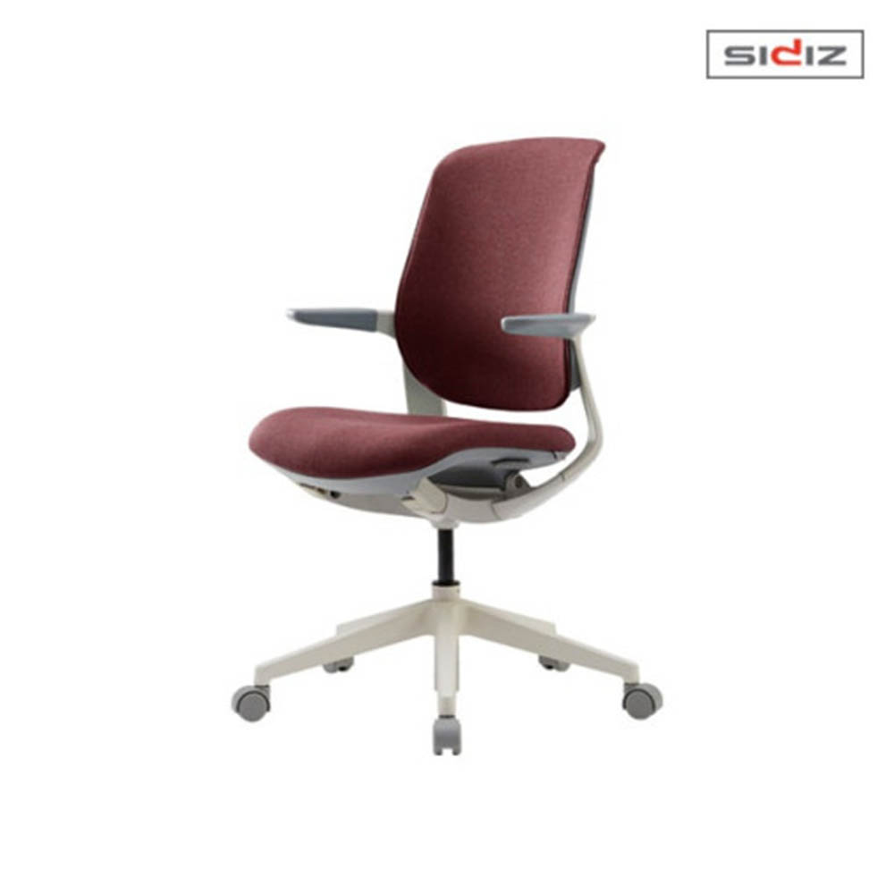 시디즈 T25 등판커버 회전형 패브릭 의자 그레이,화이트쉘 [TN259NF]