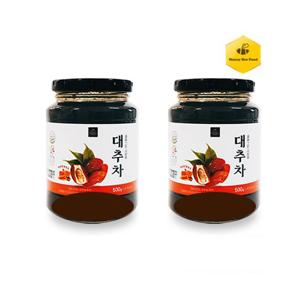 [허니비푸드] 꿀을 그린사람들 건강차 2종 F세트_대추차500g*2