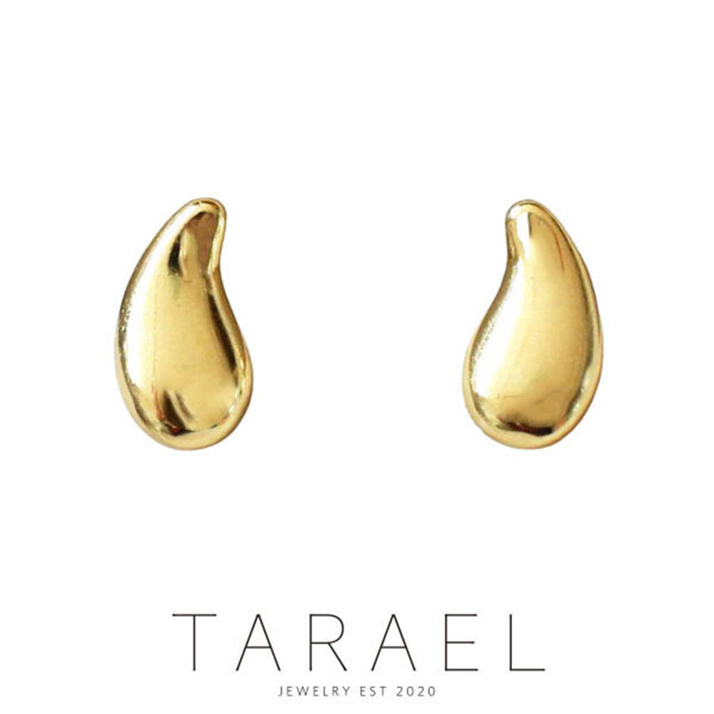 [타라엘] 미니 물방울 티파 로고각인 실버침 귀걸이 (하드케이스포장)