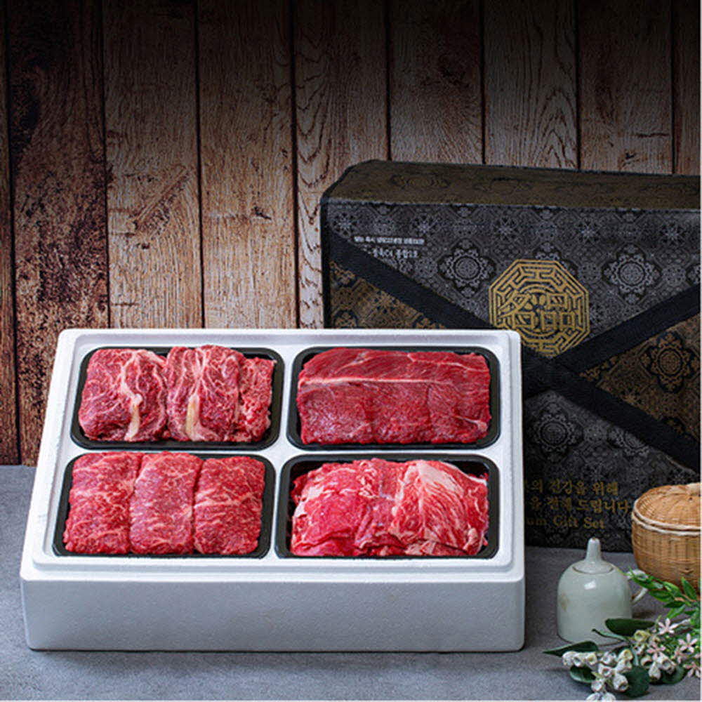 안동바른한우 1등급 한우 구이정육 가족세트5호 1.6kg