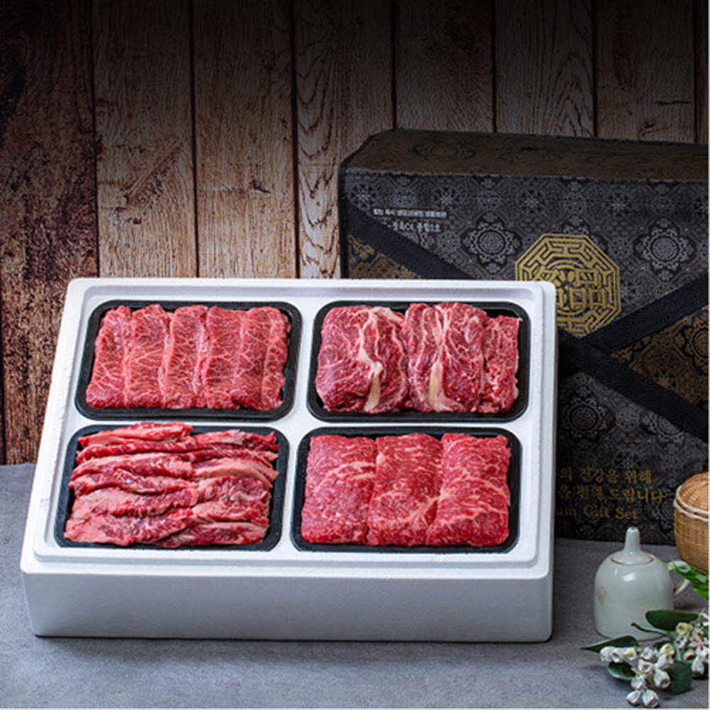 안동바른한우 1등급 한우 구이혼합 선물세트3호 1.6kg