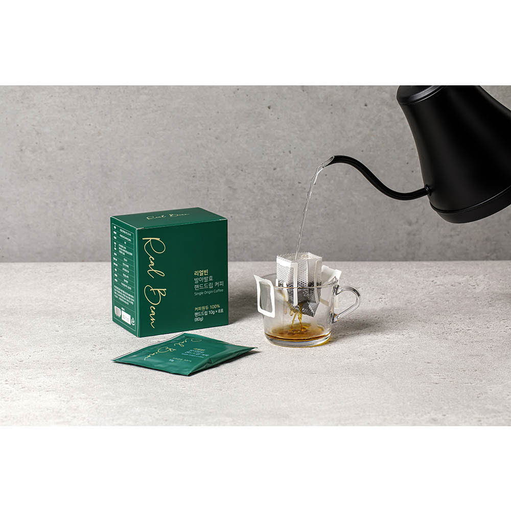 리얼빈 발아.발효 저카페인 스페셜티 핸드드립커피 10g*8포
