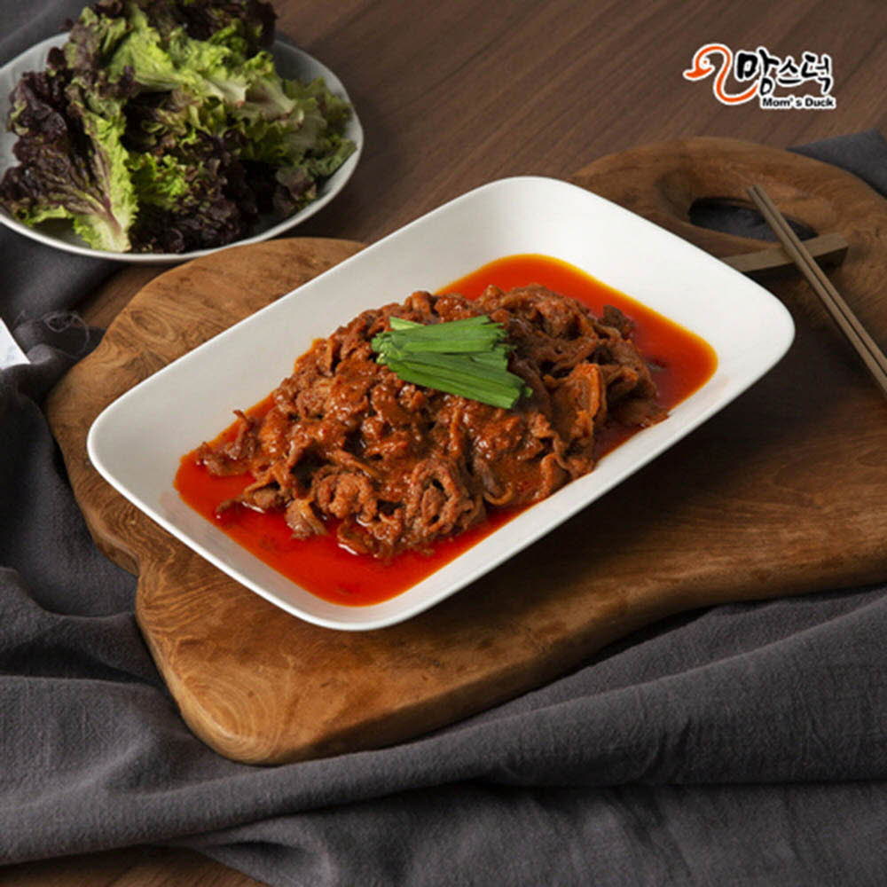 맘스덕 오리연탄불고기 매콤한맛 150g * 9팩