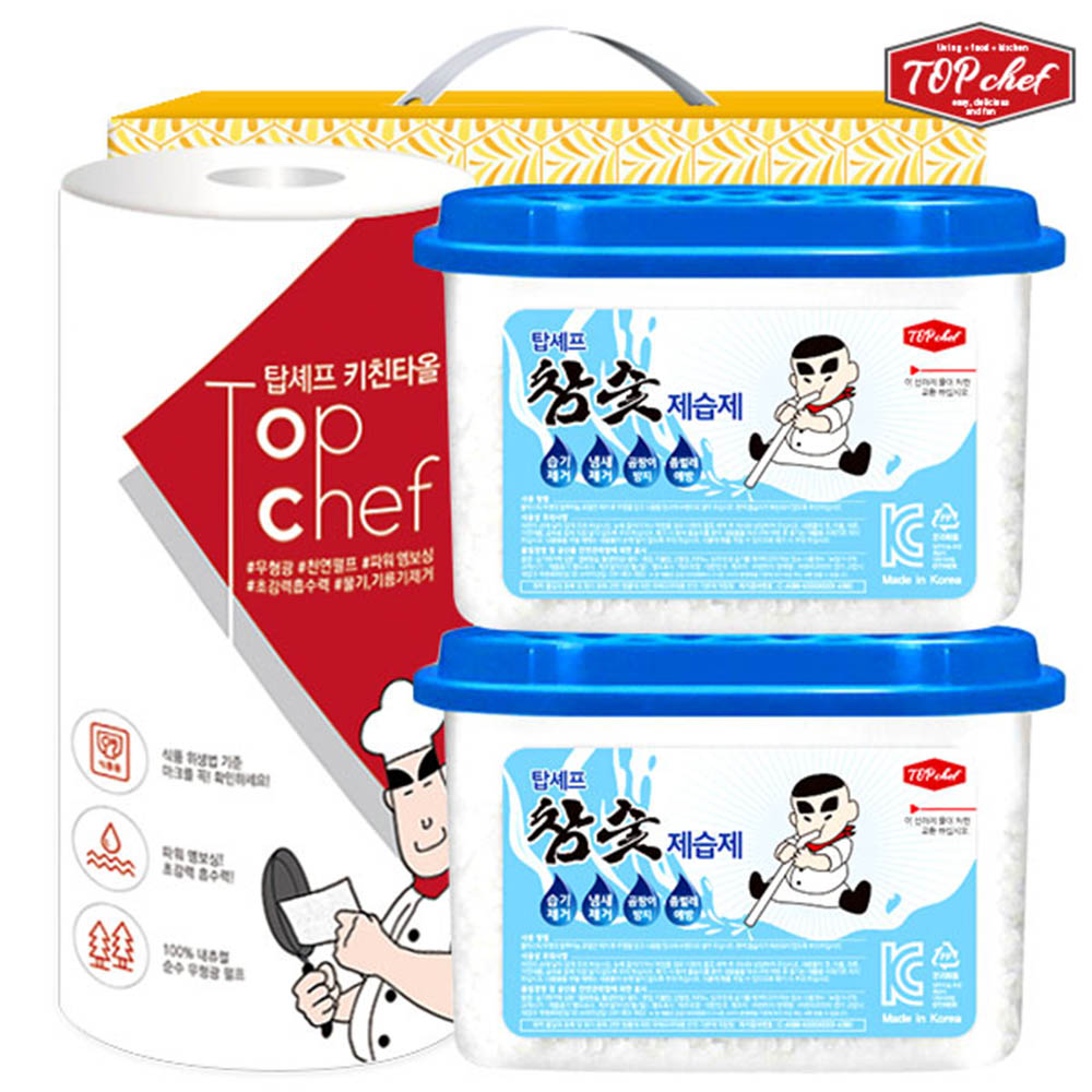 탑셰프 키친타올 참숯제습제2P(3종)