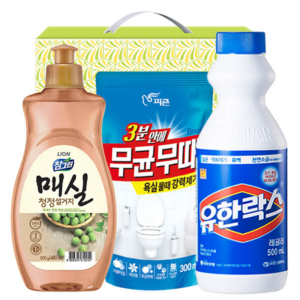 (친환경)참그린매실500용기 무균무때 유한락스(3종)