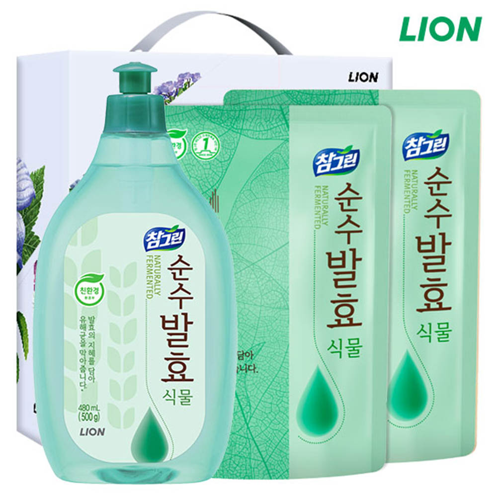 (친환경)참그린식물500용기 식물300리필2P(3종)