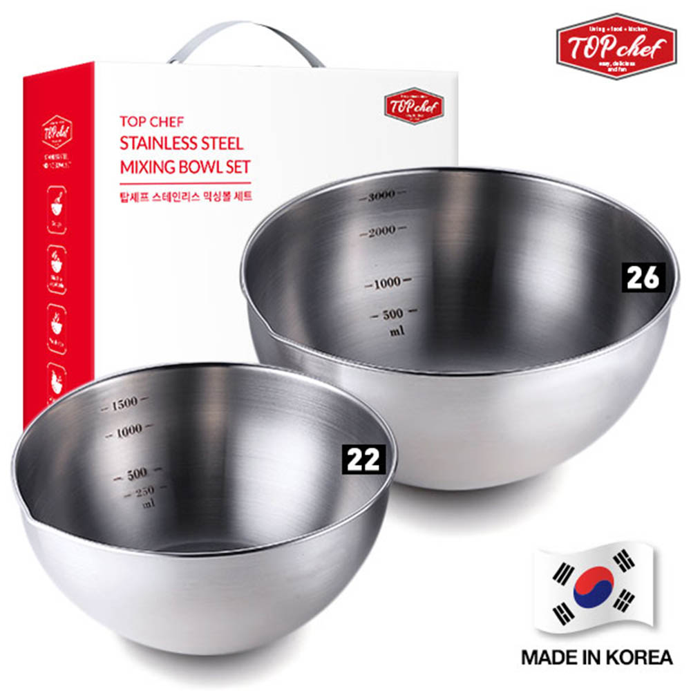 (국내산)탑셰프 프리미엄 믹싱볼22 26(2종)대