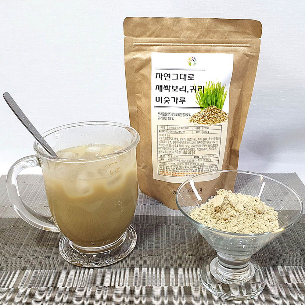 자연그대로 새싹보리 귀리 미숫가루 300g(1+1)