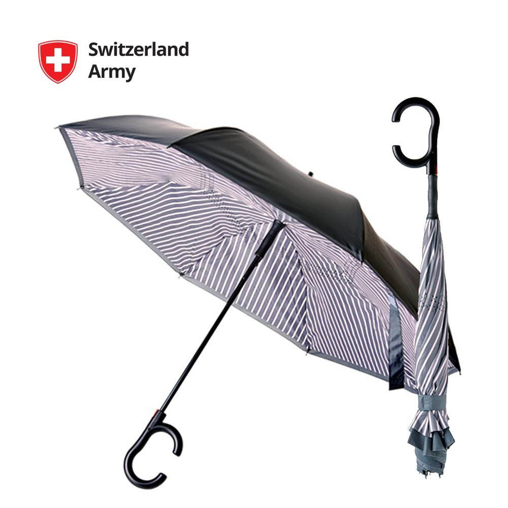 스위칠랜드아미 거꾸로 우산 (스트라이프)