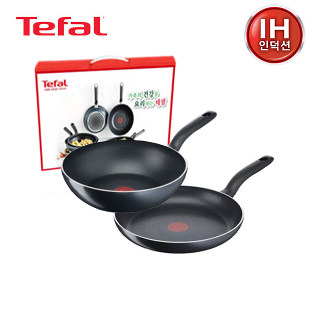 테팔 스타트이지 인덕션 프라이팬 28cm+볶음팬 28cm FP28+W28