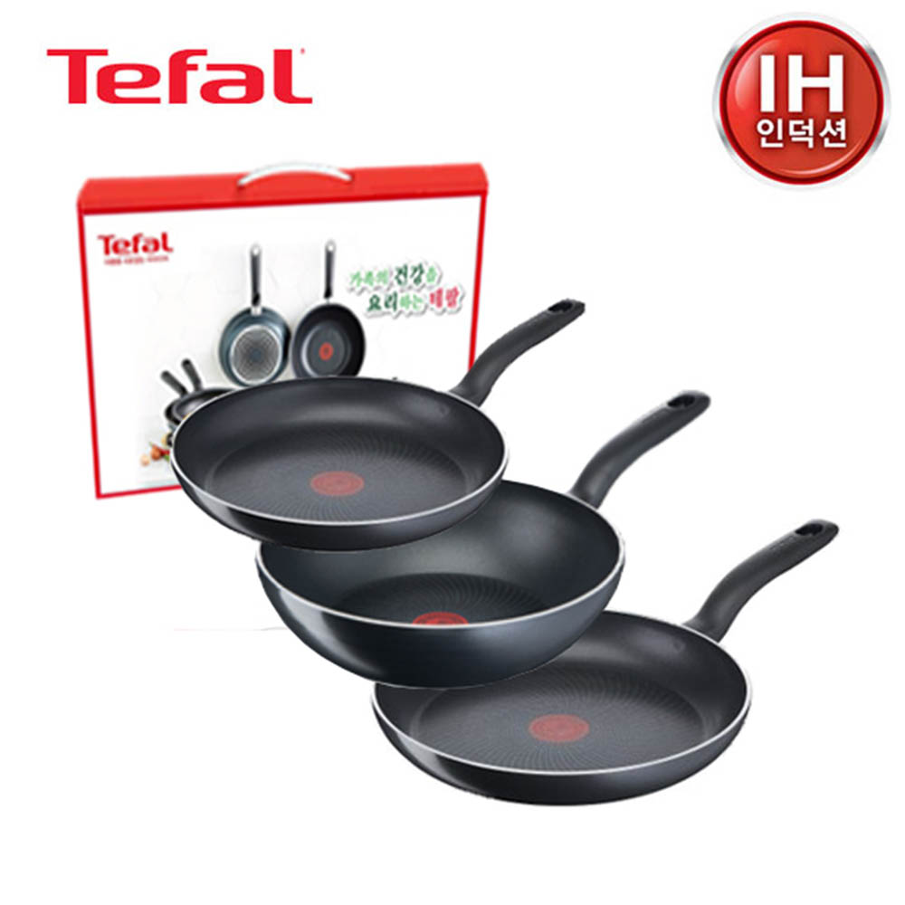 테팔 스타트이지 인덕션 프라이팬 24cm+28cm+ 볶음팬 28cm FP24+FP28+W28