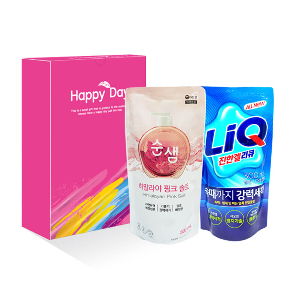 애경 주방&세탁 세제세트 2종 (주방300리필+세탁300리필)