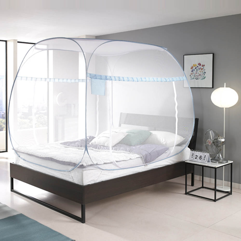 [모빌리에] 침대 거실용 원터치 팝업 모기장(퀸,킹)