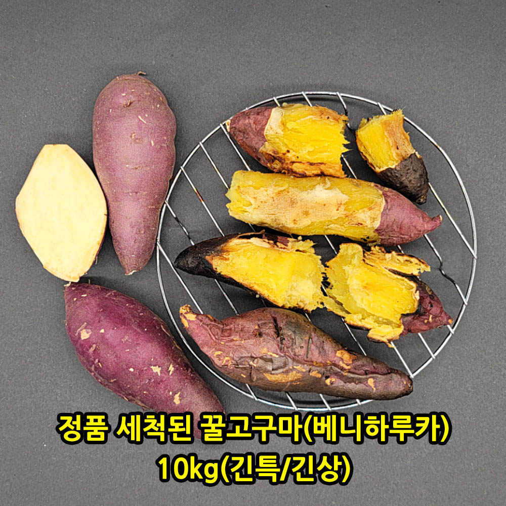 정품 세척된 꿀고구마(베니하루카) 10kg(긴특/긴상)