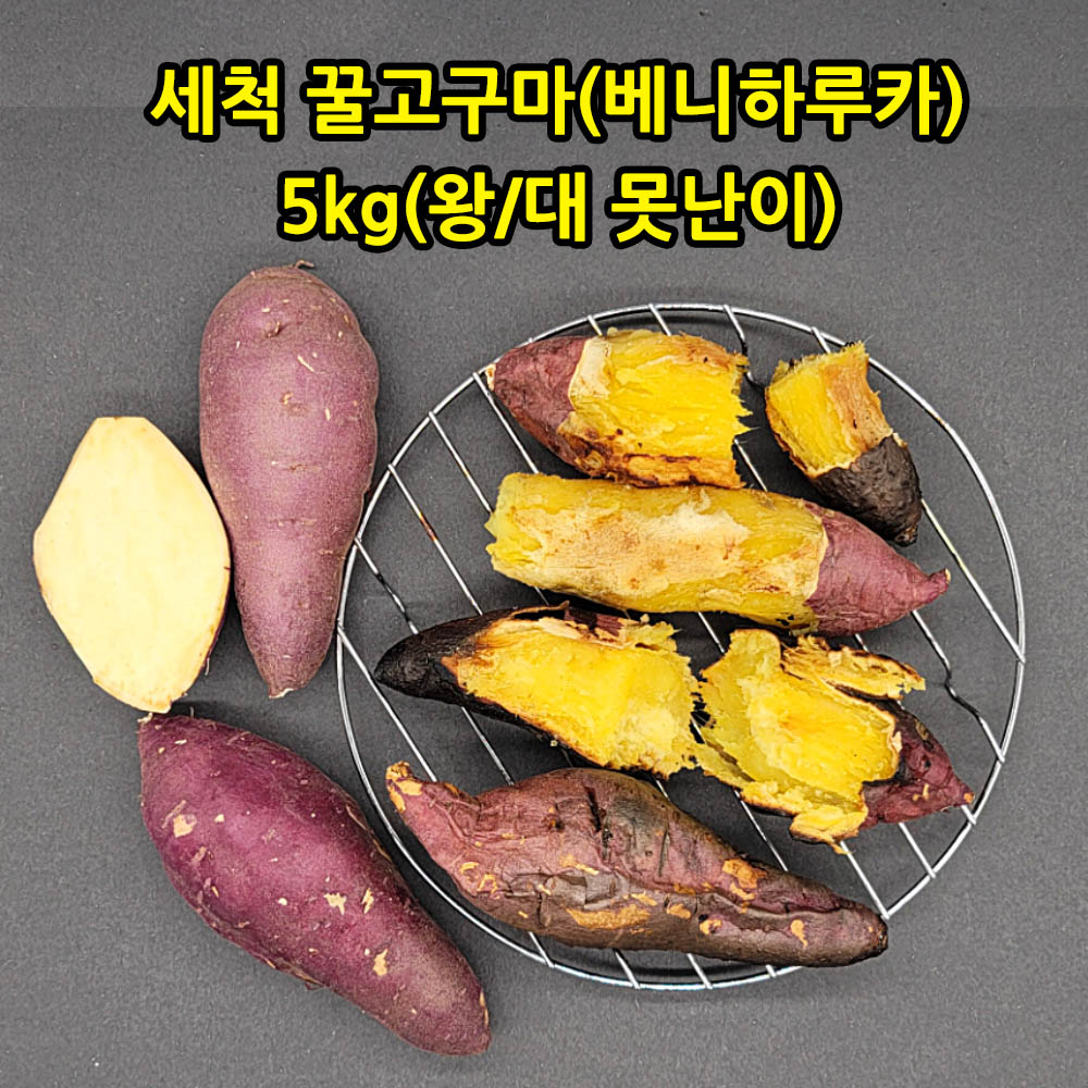 세척 꿀고구마(베니하루카) 5kg(왕/대 못난이)