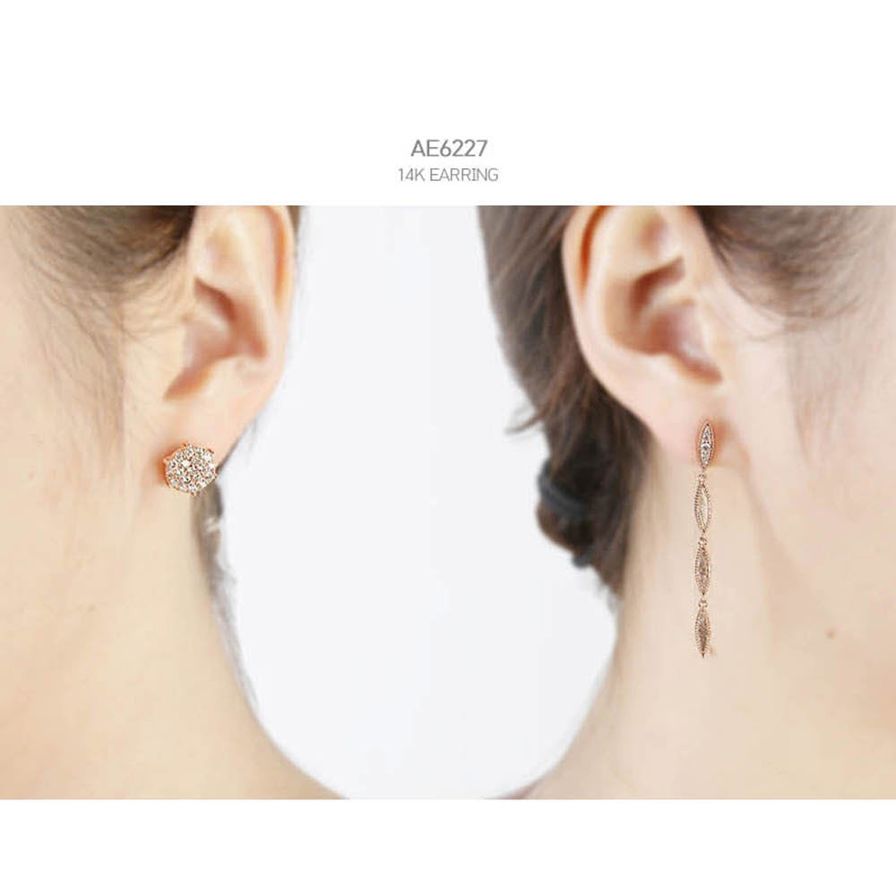 [j.mellow] 데이지 귀걸이 14k gold (AE6227)