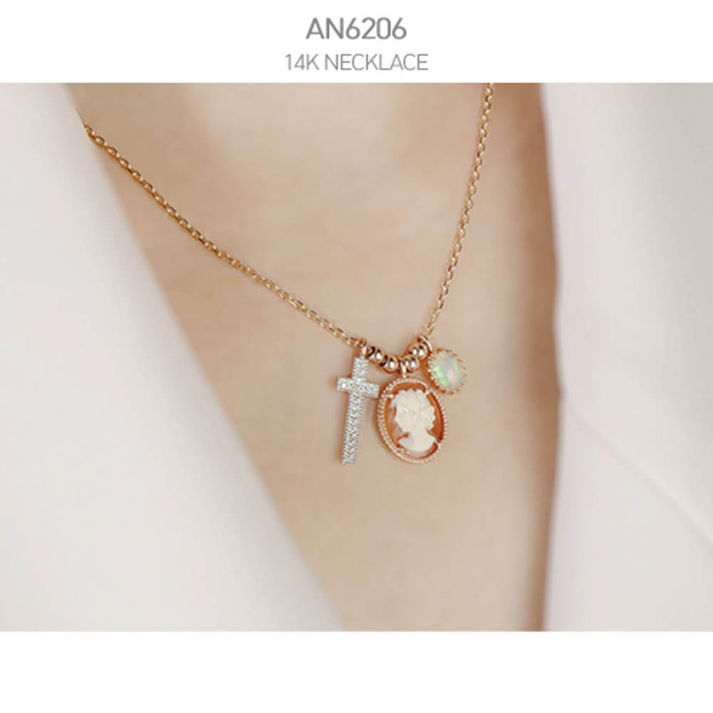 [j.mellow] 줄리아 목걸이 14k gold (AN6206)