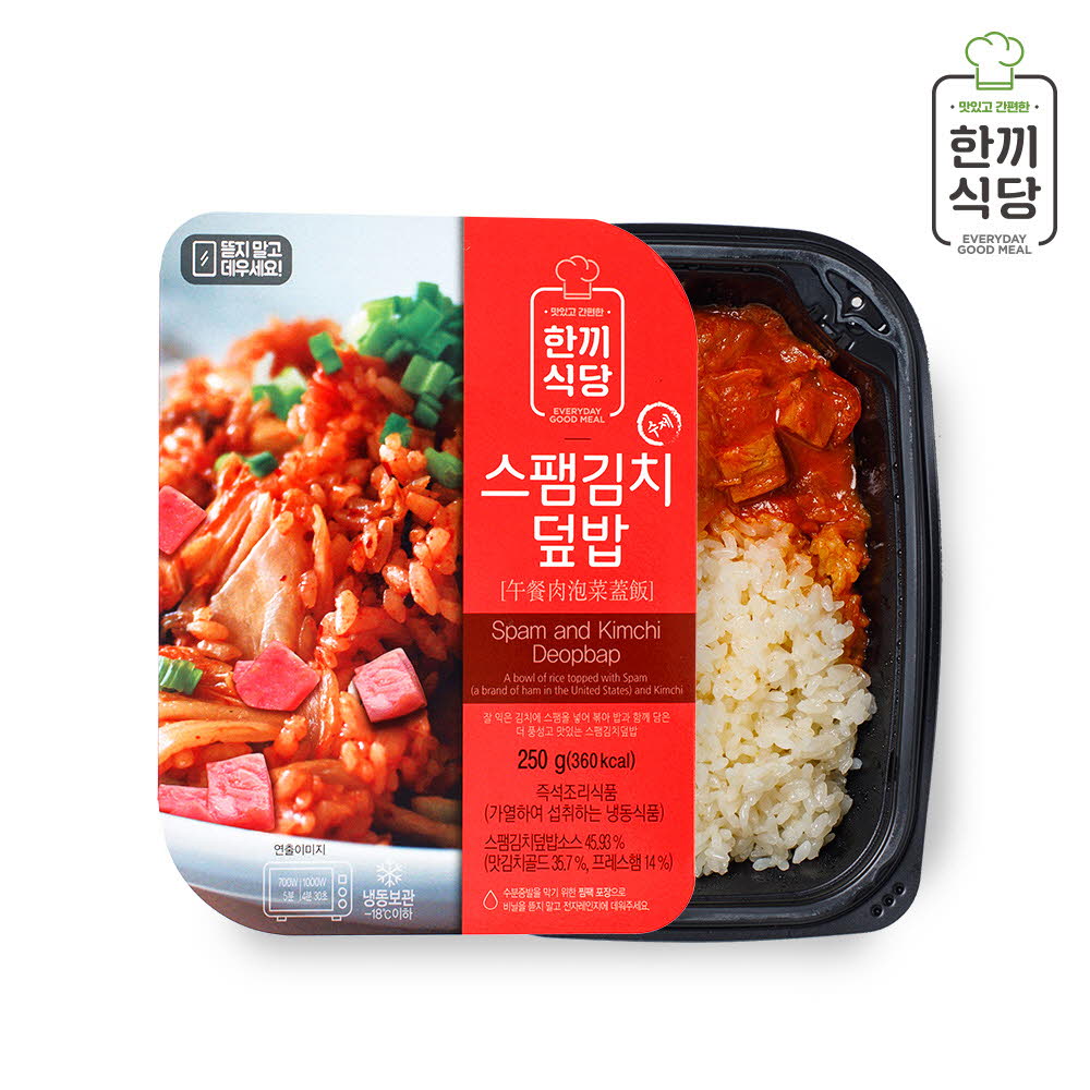 한끼식당 스팸김치덮밥 250g