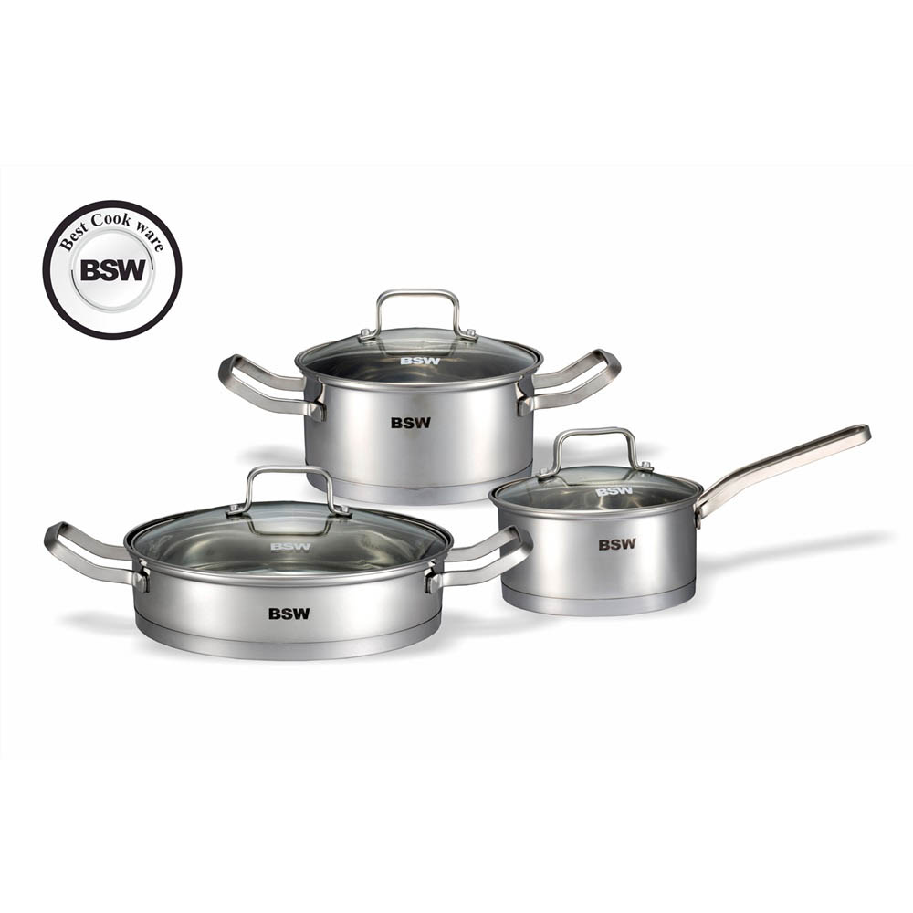 [BSW] 클래식 인덕션 냄비 3종세트(편수16+양수18+전골24)