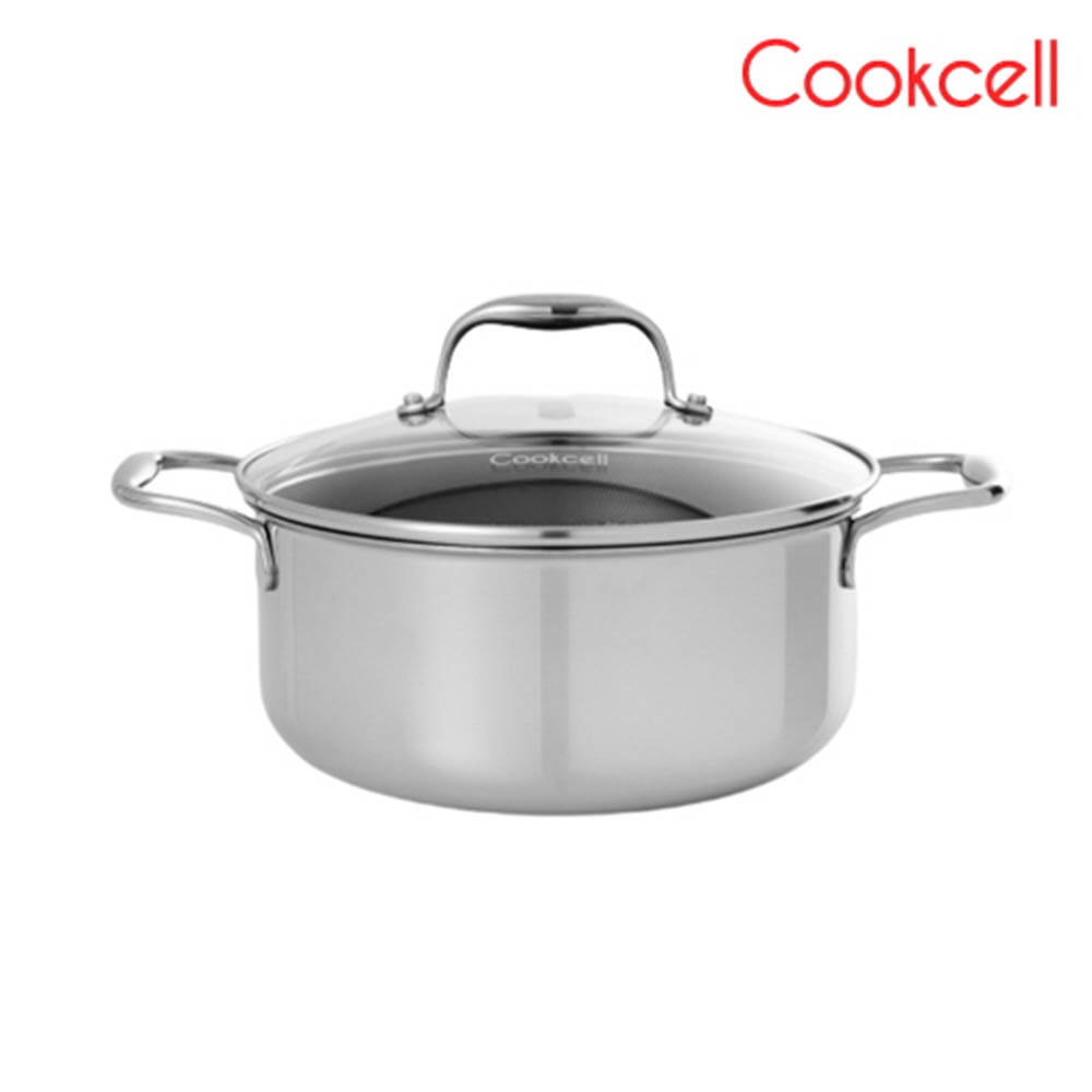 쿡셀 블랙큐브 싱글 22cm양수 냄비