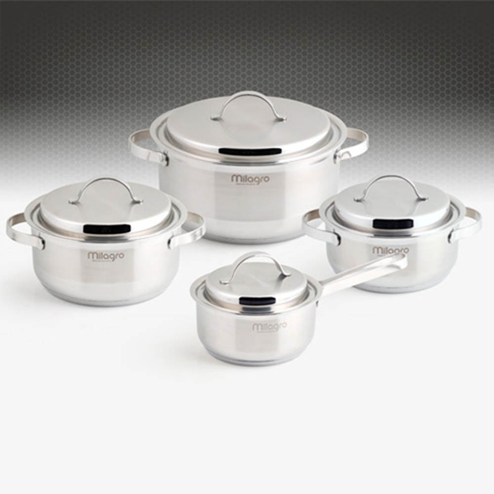 [리빙아트] 밀라그로(Milagro)스텐냄비4종세트(16편,18,20,24양), lhs-70008se