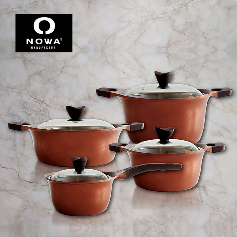 독일 노와(NOWA) 오드리 IH 티타늄코팅 냄비 4종세트 (18편수, 20양수, 24전골, 24곰솥)