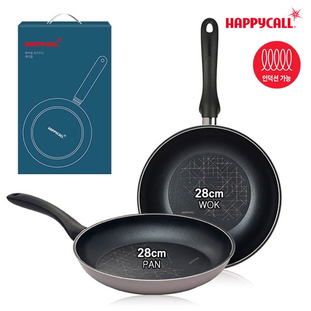 해피콜 IH끌레르프라이팬28 궁중팬28(2종)