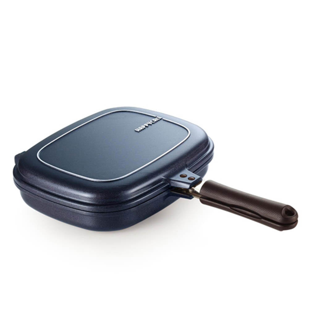 해피콜 클래식 빗살 점보그릴팬 /블루