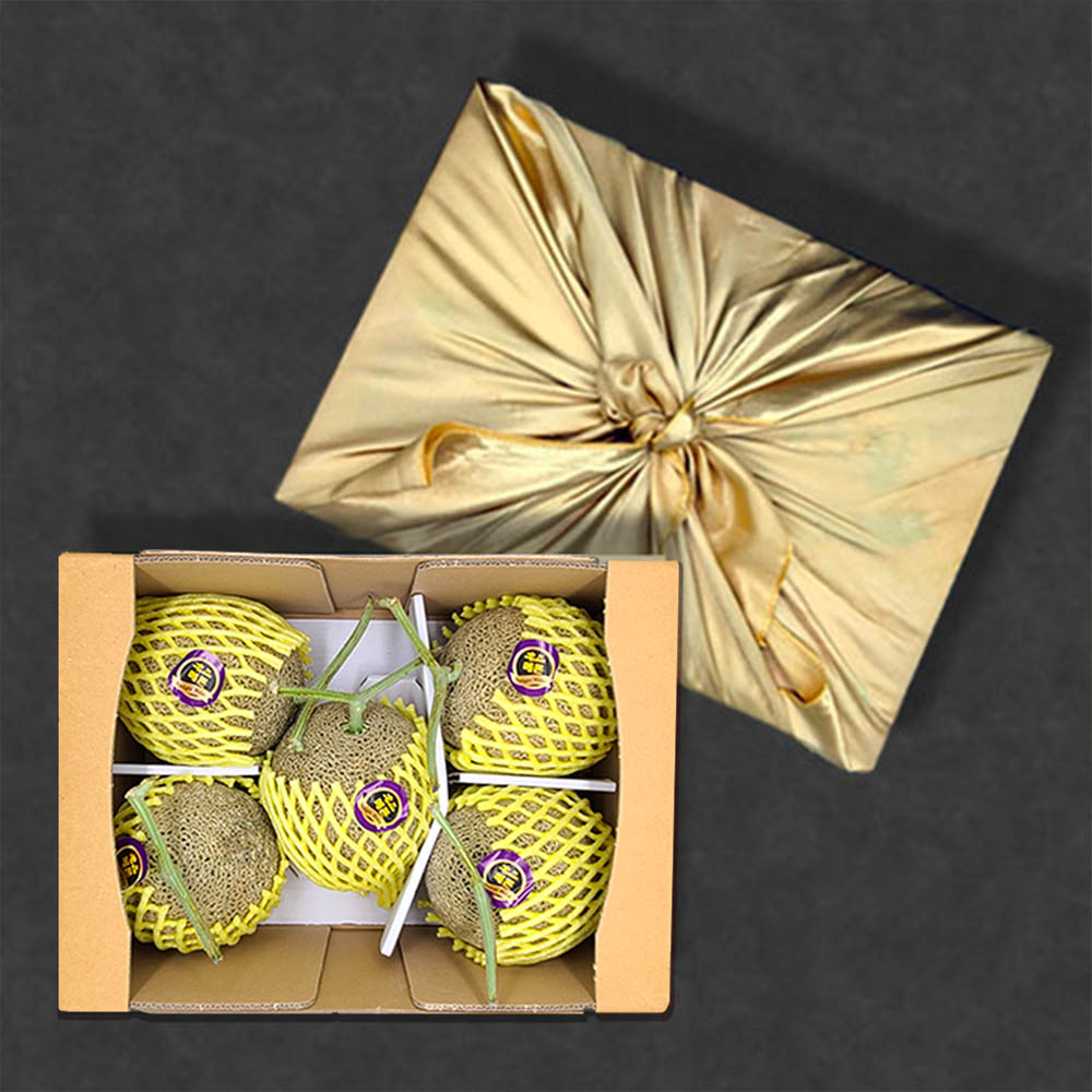 [보자기 선물포장] 국내산 남도 머스크 메론 7~8kg(5~6수)