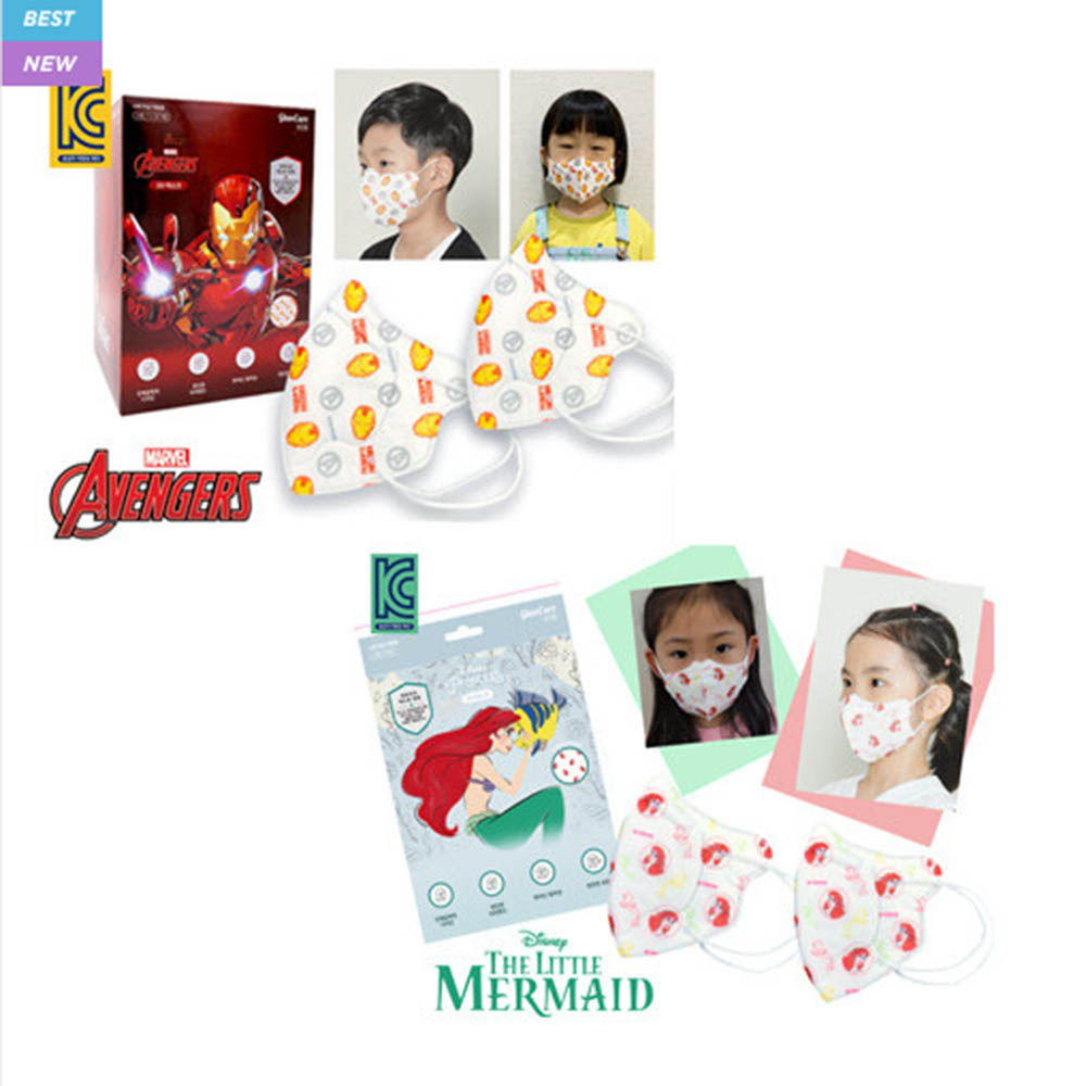 정품 디즈니,마블 유아동 2D 마스크 30매