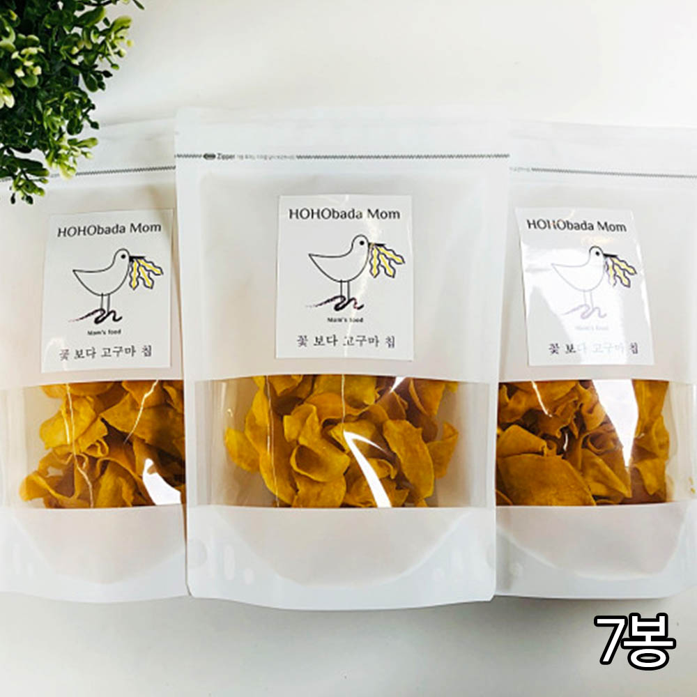[호호바다맘] 국내산 수제 고구마칩 60g x 7봉