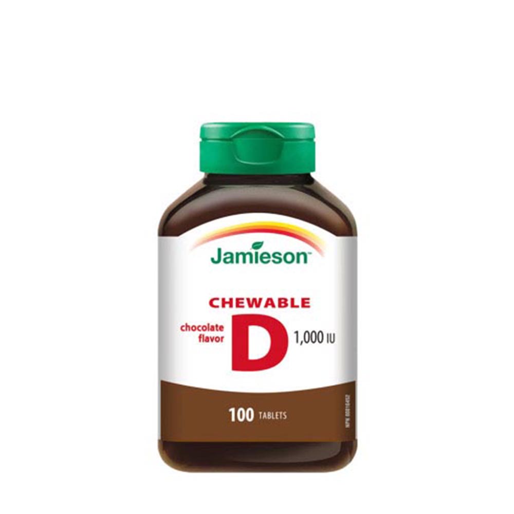 자미에슨 츄어블 비타민 D 초콜릿 1병, 100정100일분