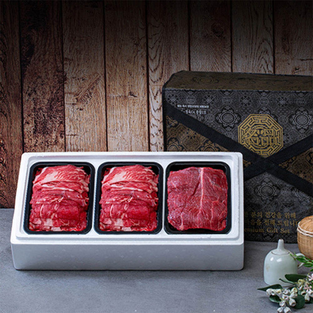 안동바른한우 1등급 한우 정육혼합 알뜰세트2호 900g