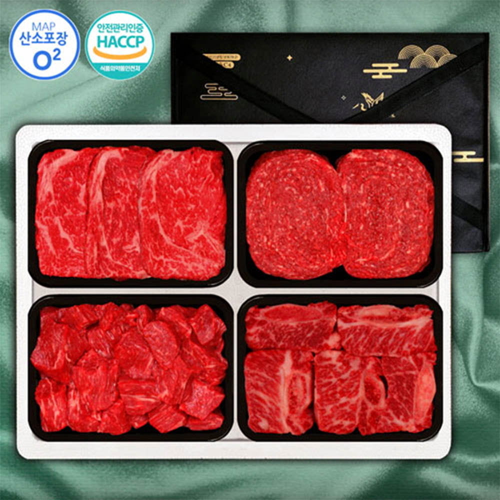 1등급횡성한우 갈비혼합 4P 2호 (등4/갈6/불/국4)