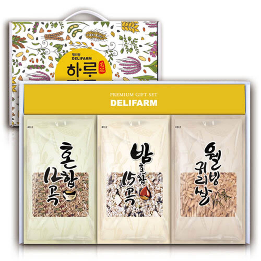 [하루잡곡] 델리팜 잡곡 1호(12곡*3/밤*3/귀리*3)