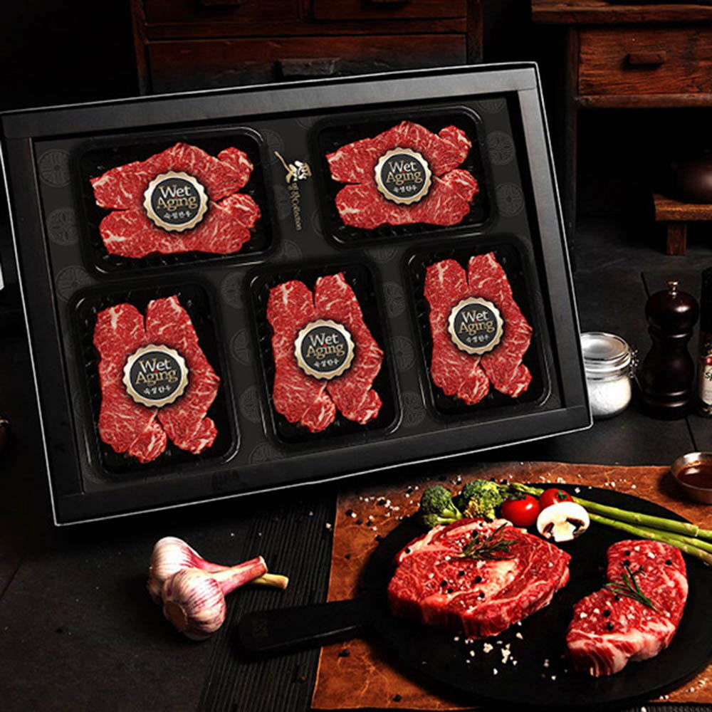 한우애명작 숙성한우 프리미엄 투뿔채끝 특호