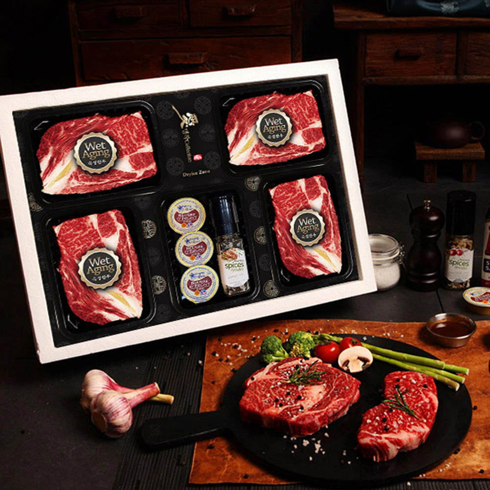 한우애명작 숙성한우 꽃등심 구이 & 스테이크 특호(With셰프팩)