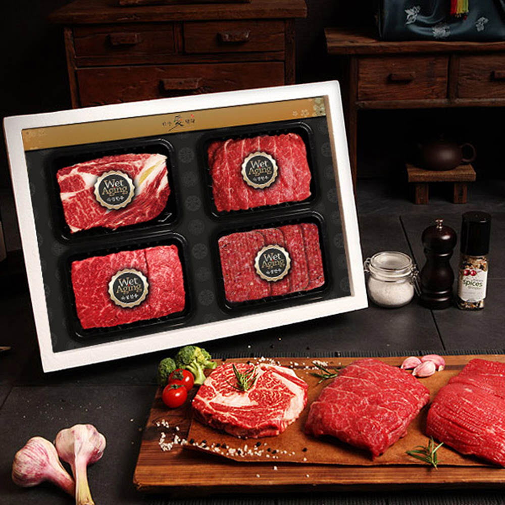 한우애명작 숙성한우 구이 & 정육 알찬특선 1호(꽃떡불국)