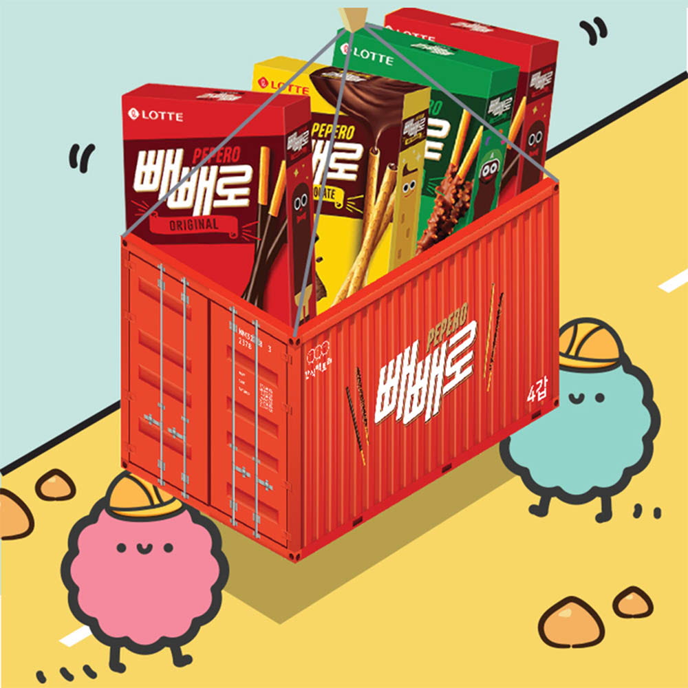 간식팩토리 빼빼로 컨테이너