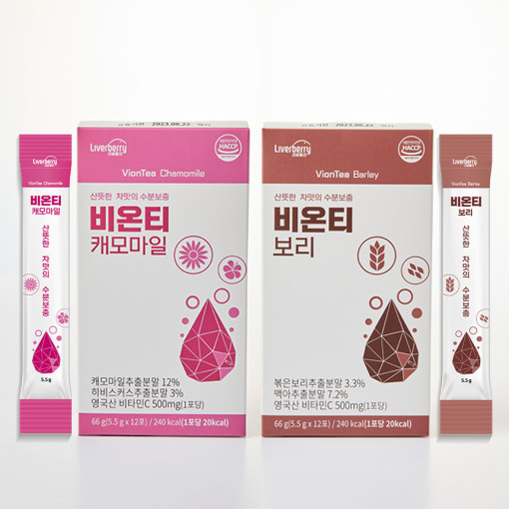비온티 캐모마일 보리맛 12포 /커피대용 수분보충 (종류 택1)