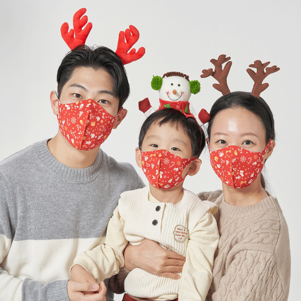 파라다이슨 크리스마스 구리사 99.9 항균마스크