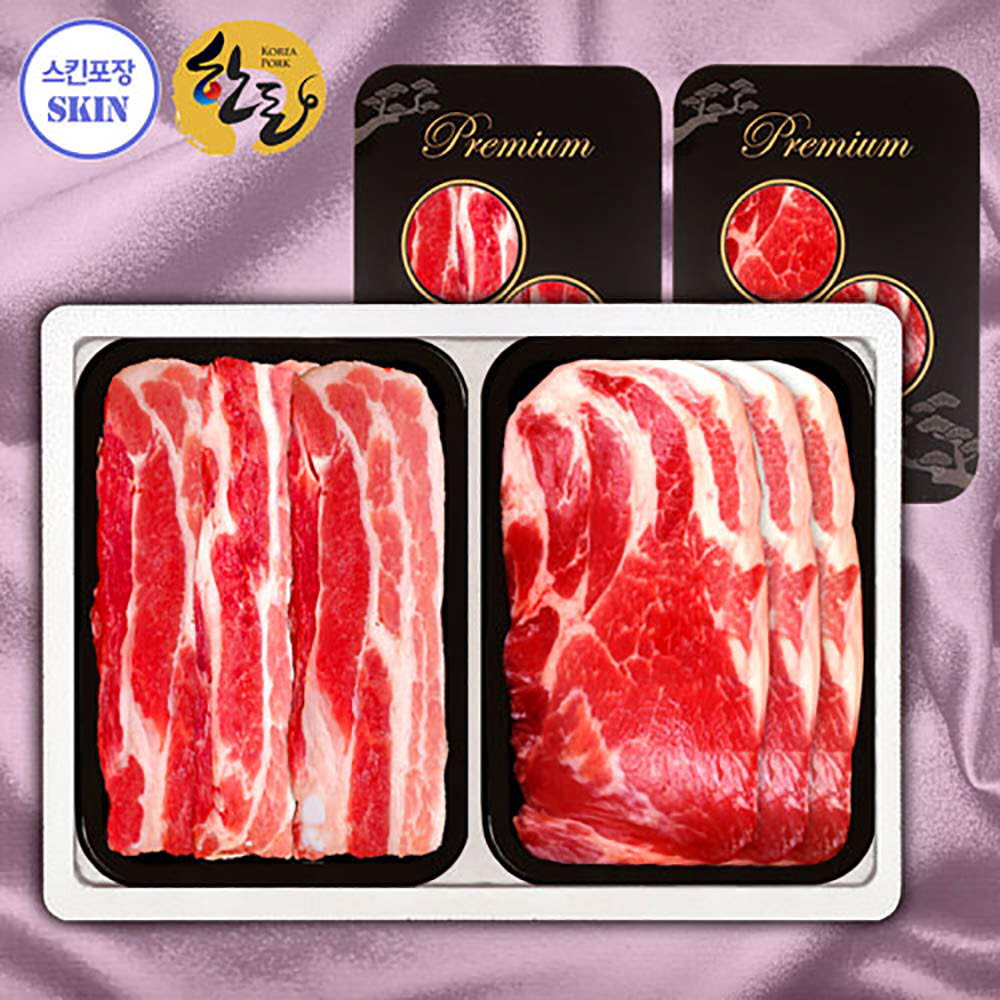 [냉장/스킨]1등급한돈특선 2P 2호(삼/목400)