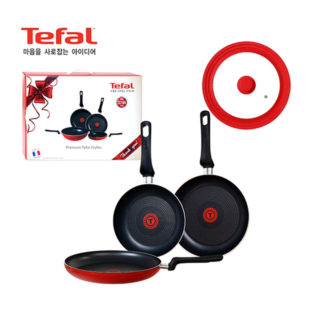 [테팔] 쿡라이트 프리미엄 3조 (20cm+28cm+궁중팬30cm) + 멀티뚜껑