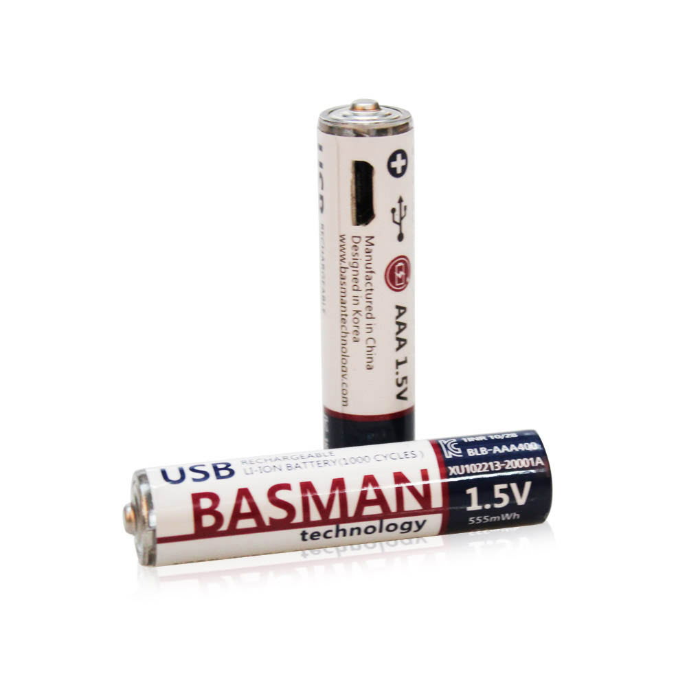 바스맨 마이크로5핀 충전식 리튬이온 배터리 BLB-AAA400