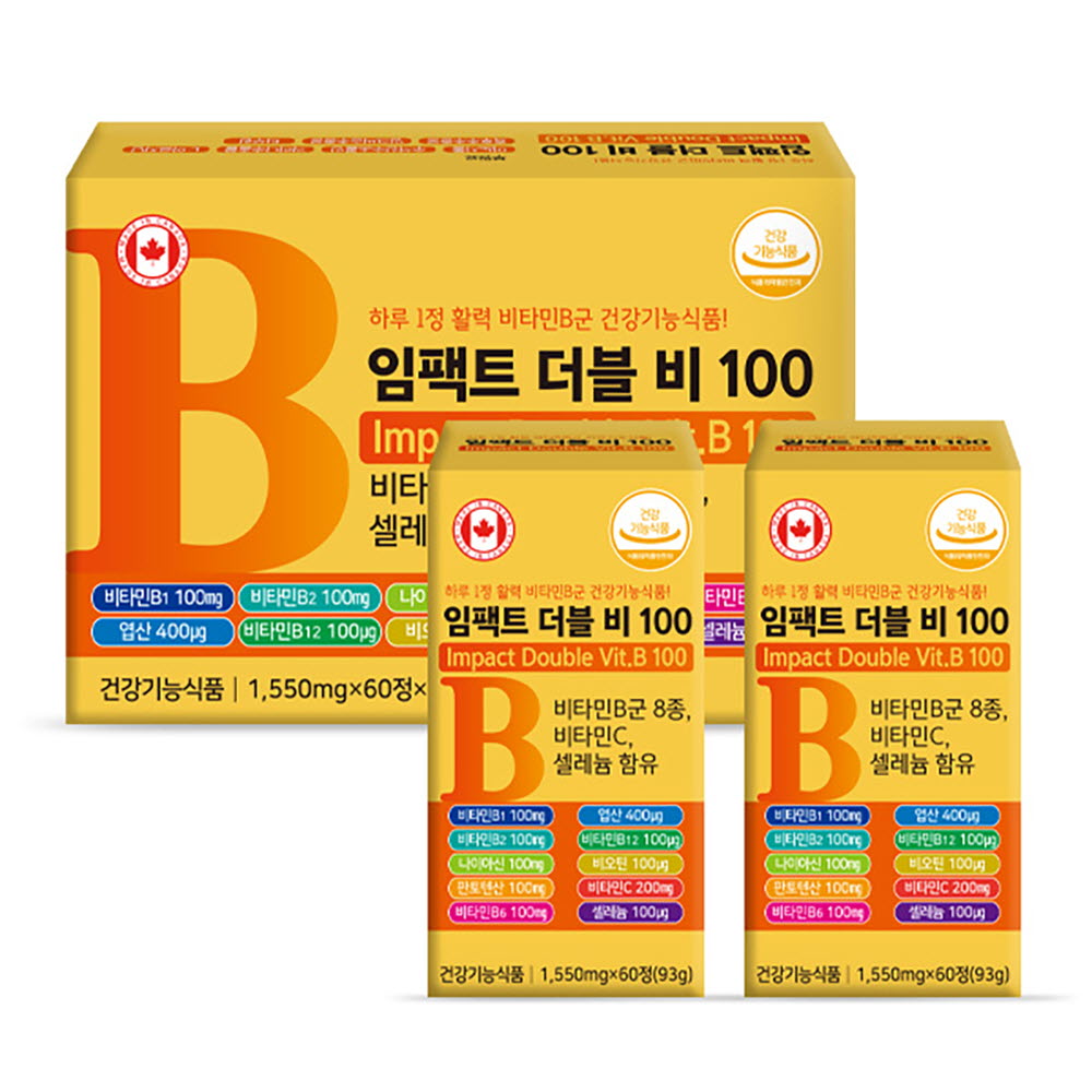 PDH 임팩트 더블비 100 세트 (1,550mg x 60정 x 2박스) /약국전용